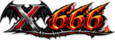 X 666 লোগো